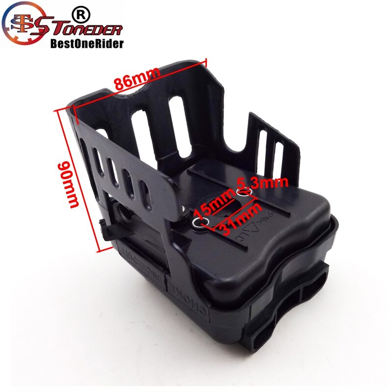 STONEDER-Mini limpiador de filtro de aire para moto, para carburador de 2 tiempos, 33cc, 43cc, 49cc, X1, X2, X7, de bolsillo, scooter de Gas de pie