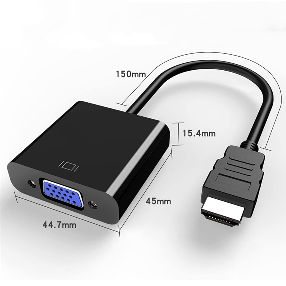1080P HD Digital zu Analog Konverter Kabel HD Hafen zu VGA Adapter für Schreibtisch PC Laptop zu HDTV Monitor Projektor Anzeige