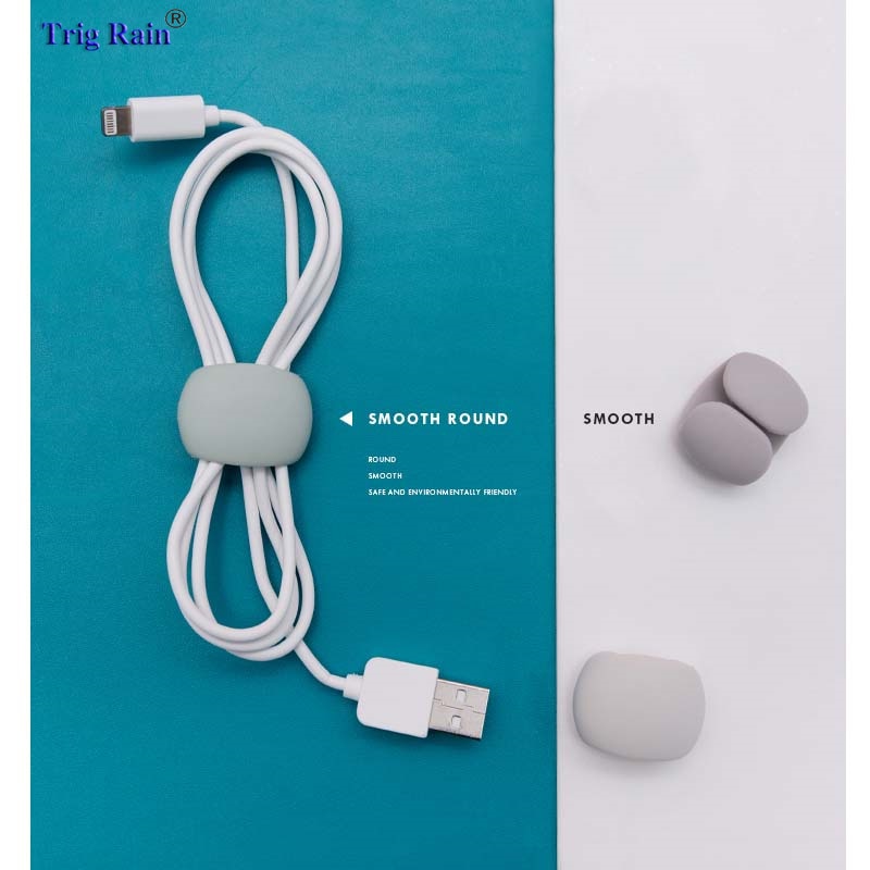 Zaciski kablowe organizator pulpit i stacja robocza klipy uchwyt Organizer do kabli USB linia danych ładujących oplot na kable