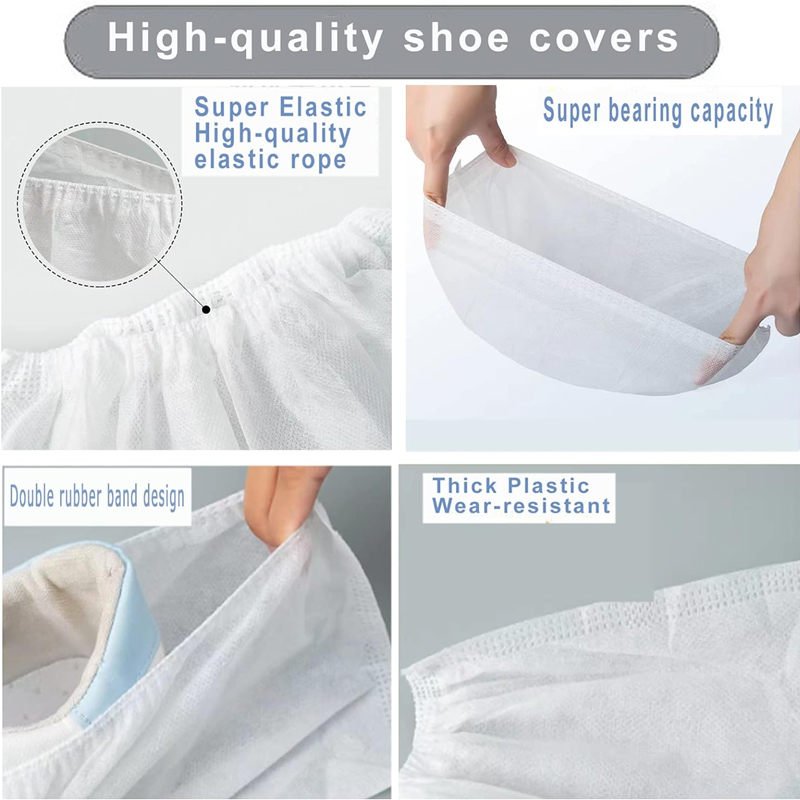 Couvre-bottes de poulet et couvre-chaussures coordonnants, couvre-chaussures, protège-pieds non tissés, sol, chaussures d'intérieur, maison, 100 pièces