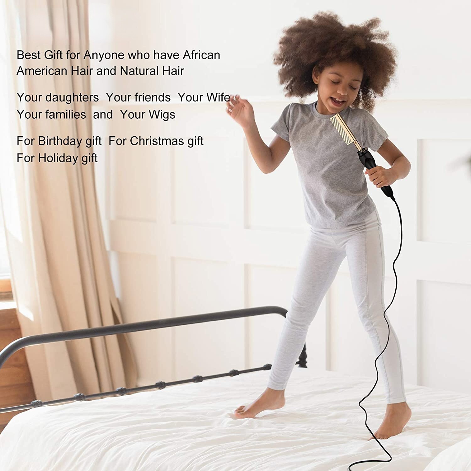 Quente pente de aquecimento elétrico pente profissional imprensa cerâmica alta calor multifuncional alisador cabelo para o cabelo africano americano