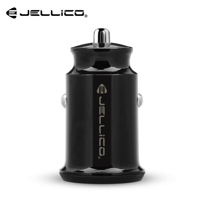 Jellico JN31 double USB Mini chargeur de voiture 5V/3.1A chargeur de téléphone à charge rapide pour Iphone Xiaomi Samsung Huawei chargeur de téléphone portable: Black