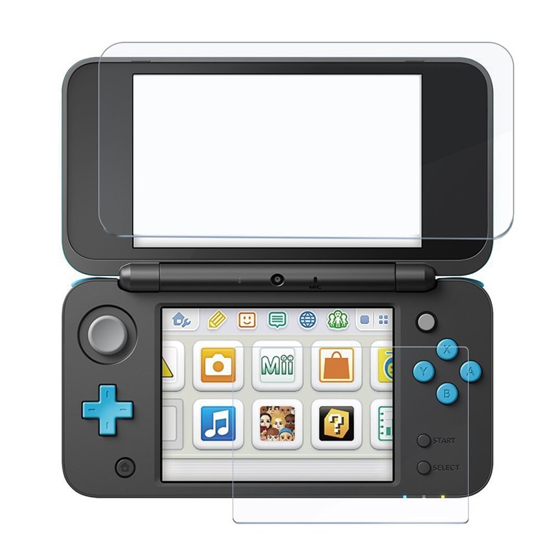 2 Stck Klar Prämie Gehärtetem Glas Bildschirm Für Nintend Neue 2DS XL LL Konsole Bildschirm Schutz Anti-kratzen Volle HD Abdeckung Haut