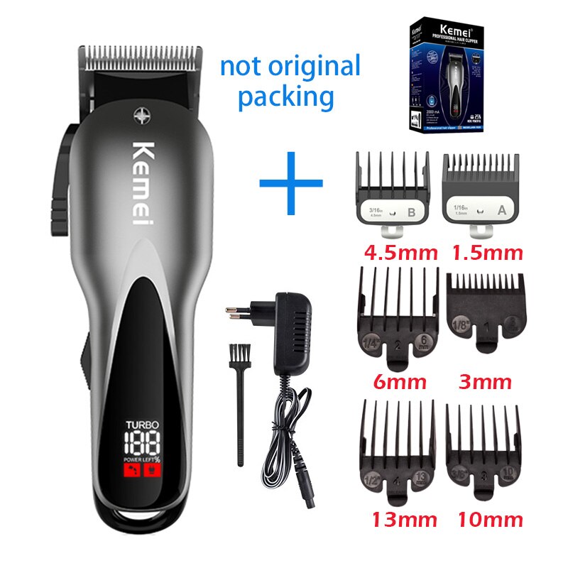 Kemei Elektrische Trimmer Kemei Professionele Tondeuse Krachtige Haar Scheren Machine Haar Knippen Baard Scheerapparaat