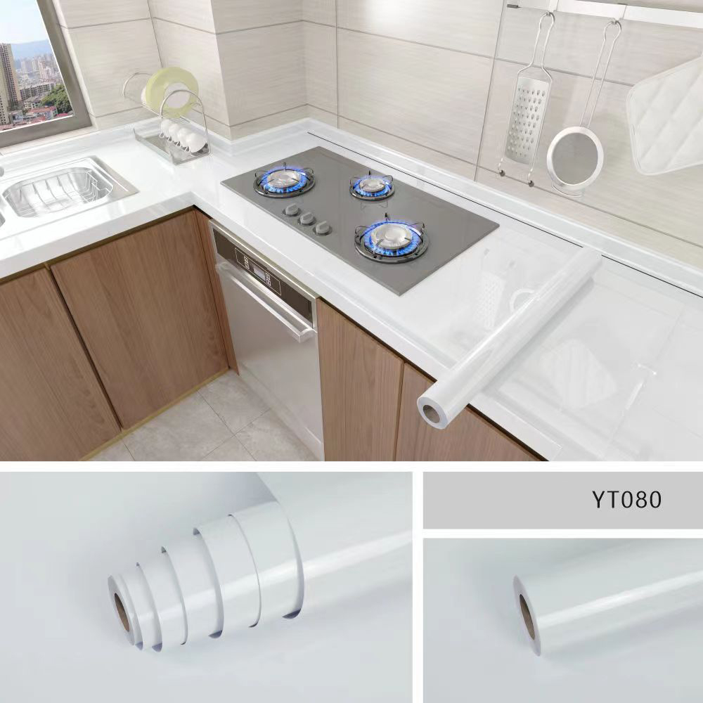 40cm kitchen self-adhesive wallpaper cabinet countertop contact paper PVC waterproof and oil-proof wallpaper wall sticker