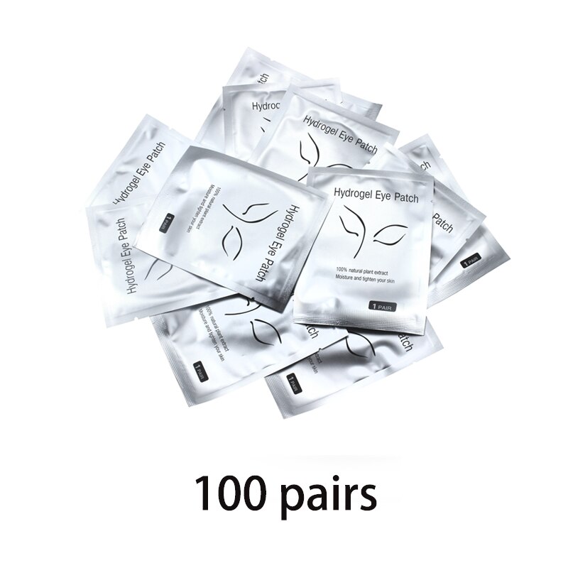 Autocollants d&#39;extension de cils, 50/100 paires, tampon sous les yeux, Patch de papier pour Extension de cils, Patch de Gel: 100 pairs Fox