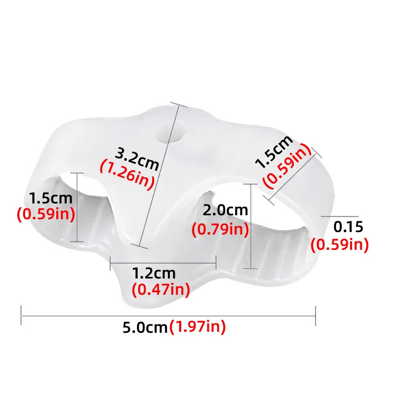 5 Pairs Silicone Gel Toe Finger Separators Spacers Feet Straightener Bunion Corrector Hallux Valgus Toe Protector