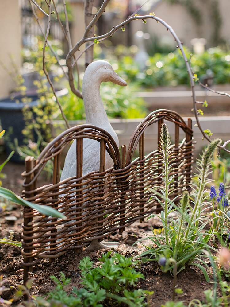 outdoor decor handcrafted wicker fence