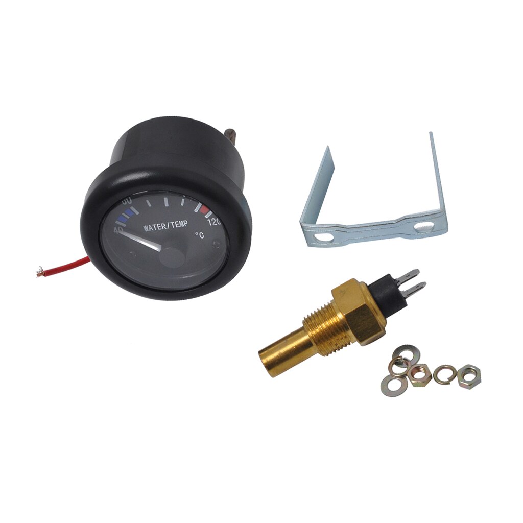 Universal Mechanical Water Temperature Gauge(40-120 Celsius), Black