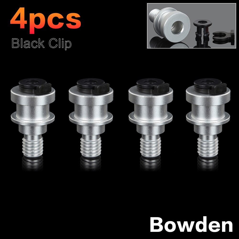 XCR3D V6 Heatsink Hotend Bowden Collet Klem Buis Voor 3D Printer Onderdelen Direct Pneumatische Connectors Koppeling Collet Clips: Black Clip-4pcs