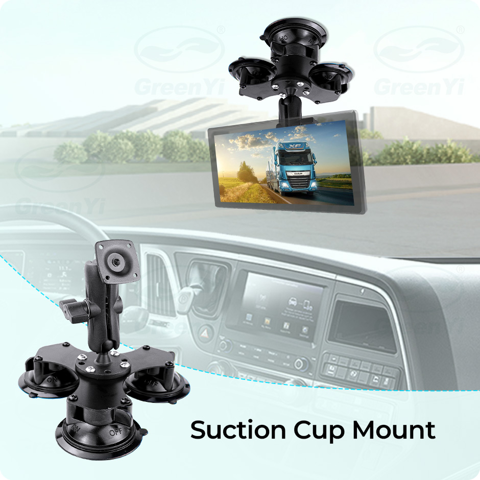 GreenYi Super Heavy-Duty 3 Zuignaphouder Auto Verstelbare Ijzeren Beugel Voor Auto/Desktop Monitor, te installeren tot 5 kg