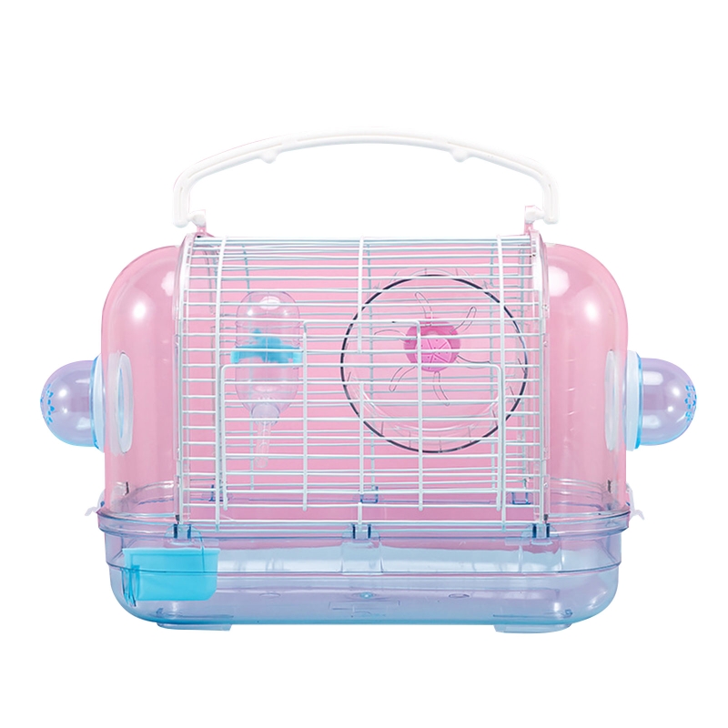 Cage de transport d&#39;oiseaux pour Hamster et petit Rat, en plastique transparent, de bonne Ventilation, détachable, facile à nettoyer, pour gerbilles: 8YY606721-BL