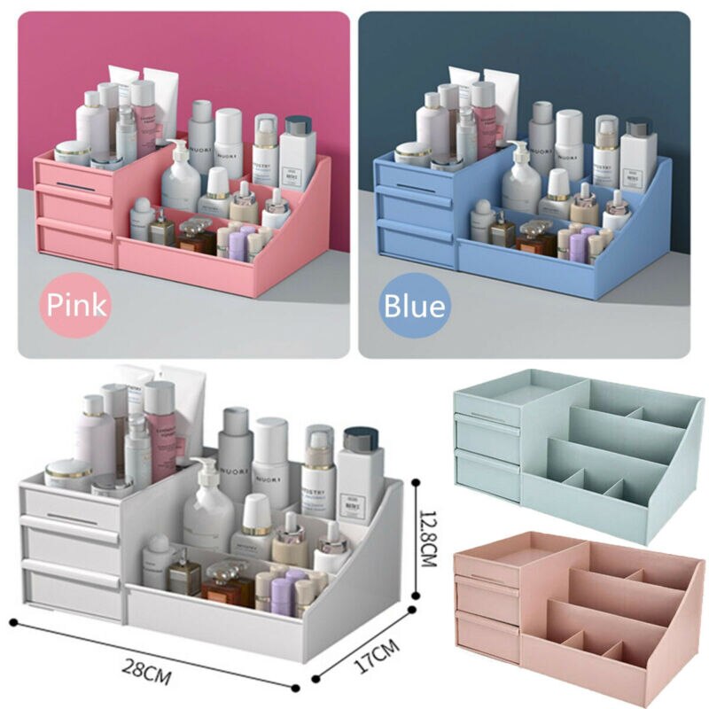 Plastic Huis Lade Bureau Desktop Storage Box Organiser Clear Acryl Make-Up Organisator Voor Cosmetische