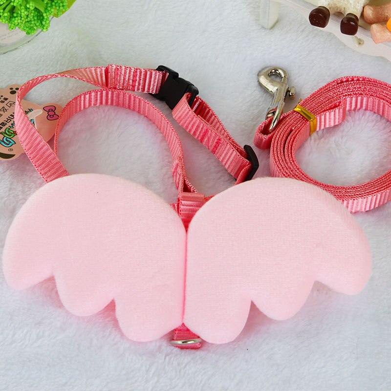 Laisse pour animaux de compagnie, petit ange, sangle de poitrine, ailes, ensemble de harnais pour chien, chat, lait, petit chien, corde pour Mini chien, chiot, fournitures
