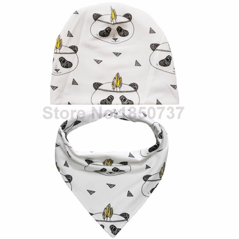 Zomer Herfst Slabbers Katoen Driehoek Hoofd Sjaal Baby Hoeden Slabbetjes Set Jongen Hoofddoek Meisje Bandana Dribble Slabbetjes Baby