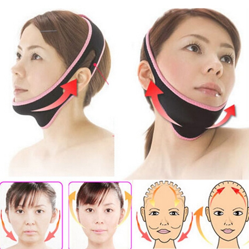 Gezicht Tillen Riem Slapen Facelift Masker Massage Afslanken Gezicht Shaper Ontspanning Facial Afslanken Masker Bandage