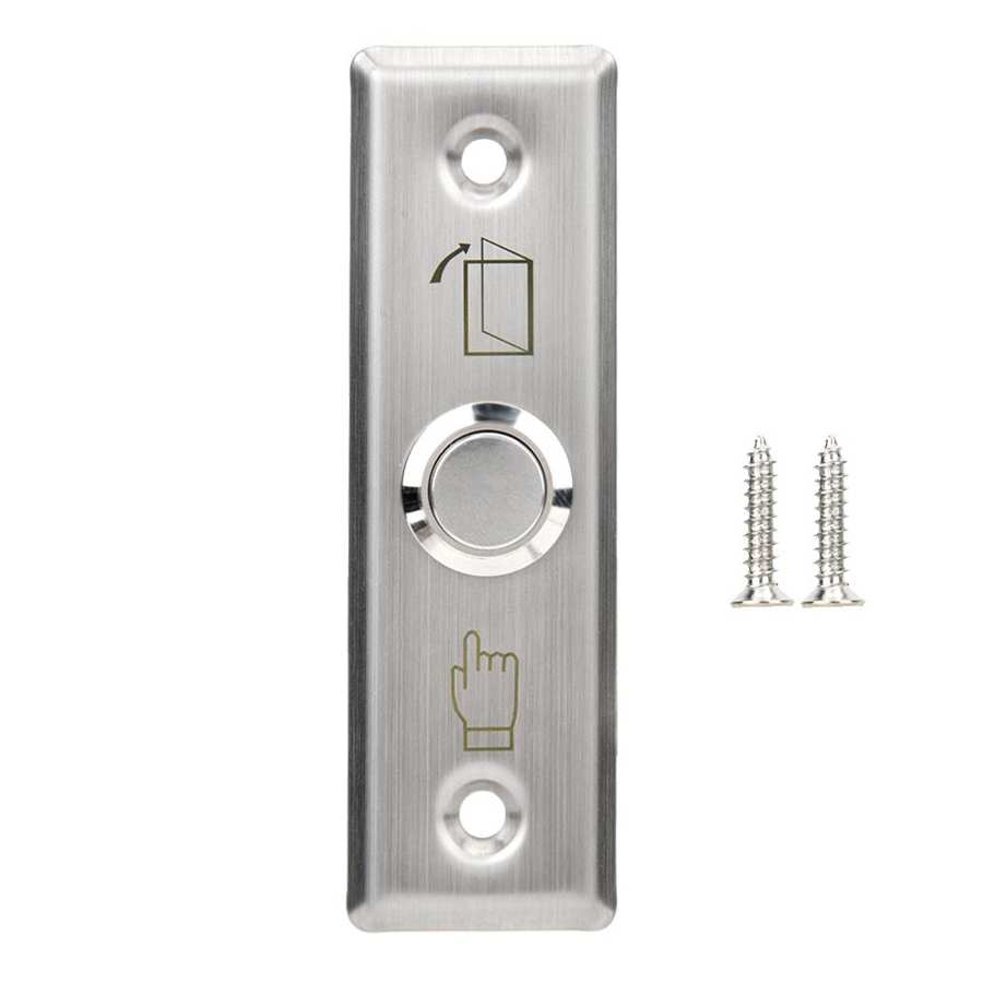 12V Door Access Control Switch Stainless Steel Exit Push Release Button Stainless Steel Door Switch