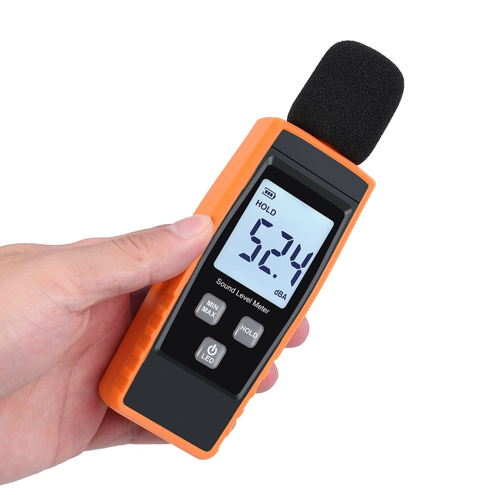 Sound Level Indicator 30-130dB Decibel Meter Measuring Instruments Mini Sound Meter Sonometros Noise Tester Digital LCD Screen