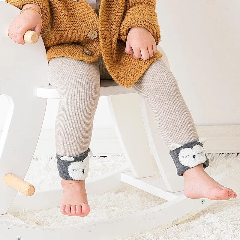 1-4anni Autunno Inverno ghette A Righe Della Ragazza Del bambino Del Cotone Dei Capretti Infantili Strumphose Lavorato A Maglia magro Pantaloni per I Bambini