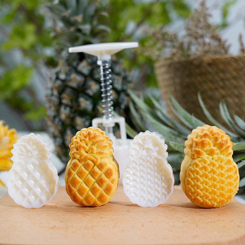 30G/50G Ananas Cookie Stempel Cutters Fruit Vorm Maan Cakevorm Set Diy Hand Druk Cookie Dessert cutter Gebak Cakevorm