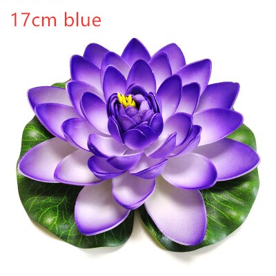 Kunstmatige Lotus Waterlelie Drijvende Bloem Vijver Tank Plant Blad Ornament Thuis Bruiloft Vijver Pool Decoratie: 7