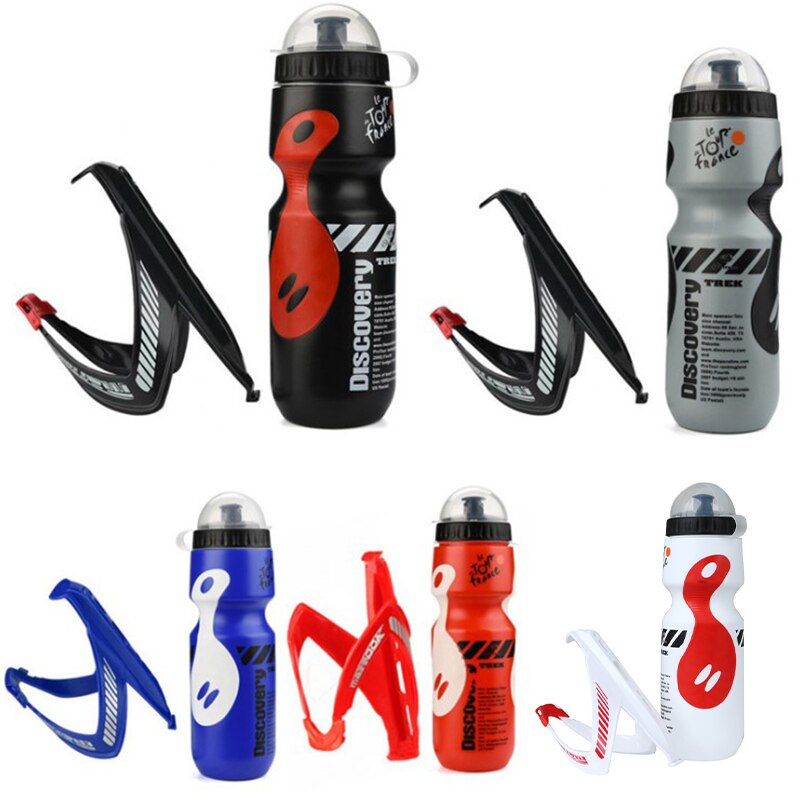 Mountainbike Water Drink Fles + Houder Outdoor Sport Draagbare Water Fles 650Ml