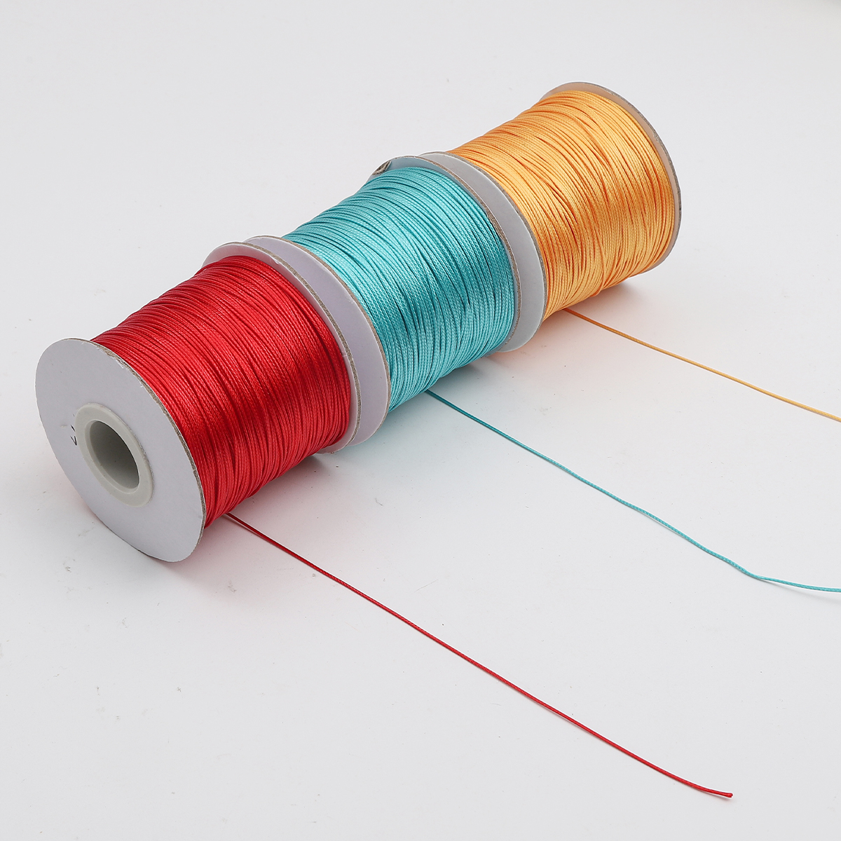 Cordão de algodão encerado coreano 0.5mm, fio encerado, colar, corda, contas para pulseira diy, descobertas de fabricação de jóias, 10 m/lote