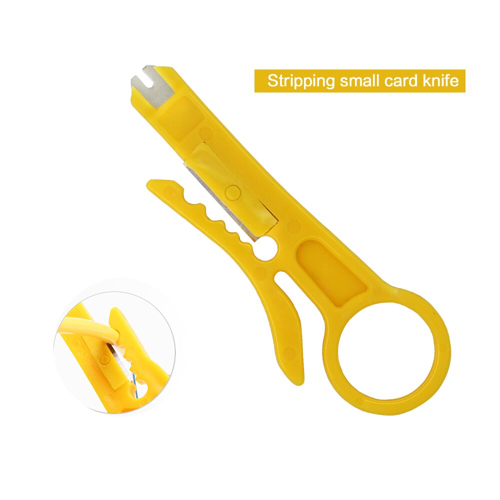 TISHRIC 5-in-1 Network Cable Tester Patchpanel Cable Tracker Network Tracker+ Crimper +Krone +Stripper Wire Tracker