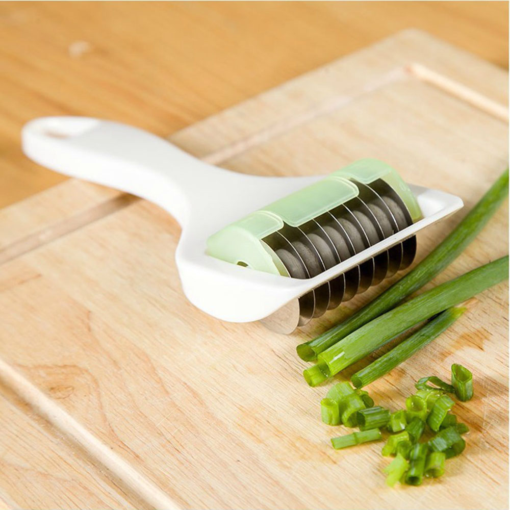 Plantaardige Julienne Slicer Cutter Koriander Gehakte Hakken Multi Chopper Sharp Scallion Plakjes Van Ui En Knoflook Mes KC1130