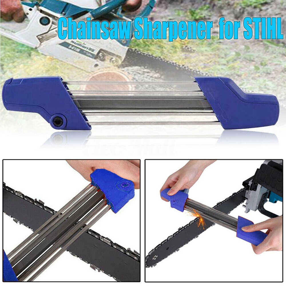 2in1 Chain Sharpener Chains Grinding Tool Manual Chainsaw Sharpener Fast Sharpen Grind Fits