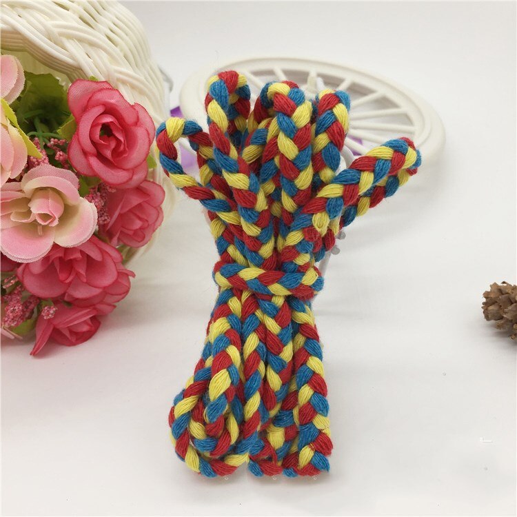 7mm Three-strand Thick Twisted Cotton Cord Clothes Bag Decorative Braid Rope For DIY Craft Handmade Accessories Home Decoration: Antique Brass