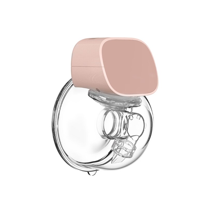 Tiralatte elettrico ricaricabile a mani libere USB estrattore di latte per allattamento al seno portatile indossabile silenzioso: Colore rosa