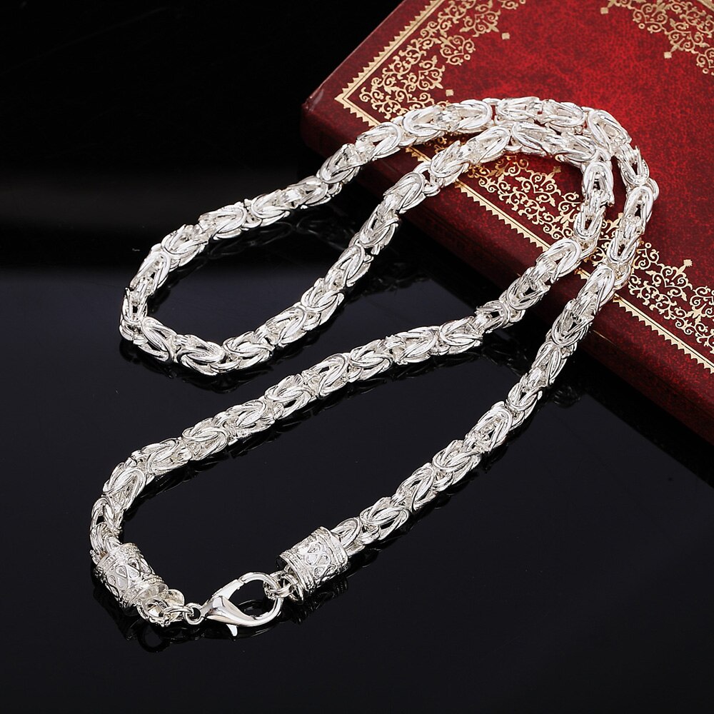 Factory direct 925 sterling sølv halskæder til mænd & #39 ;s charmsmykker 20 tommer dominerende retro vandhane fest jul