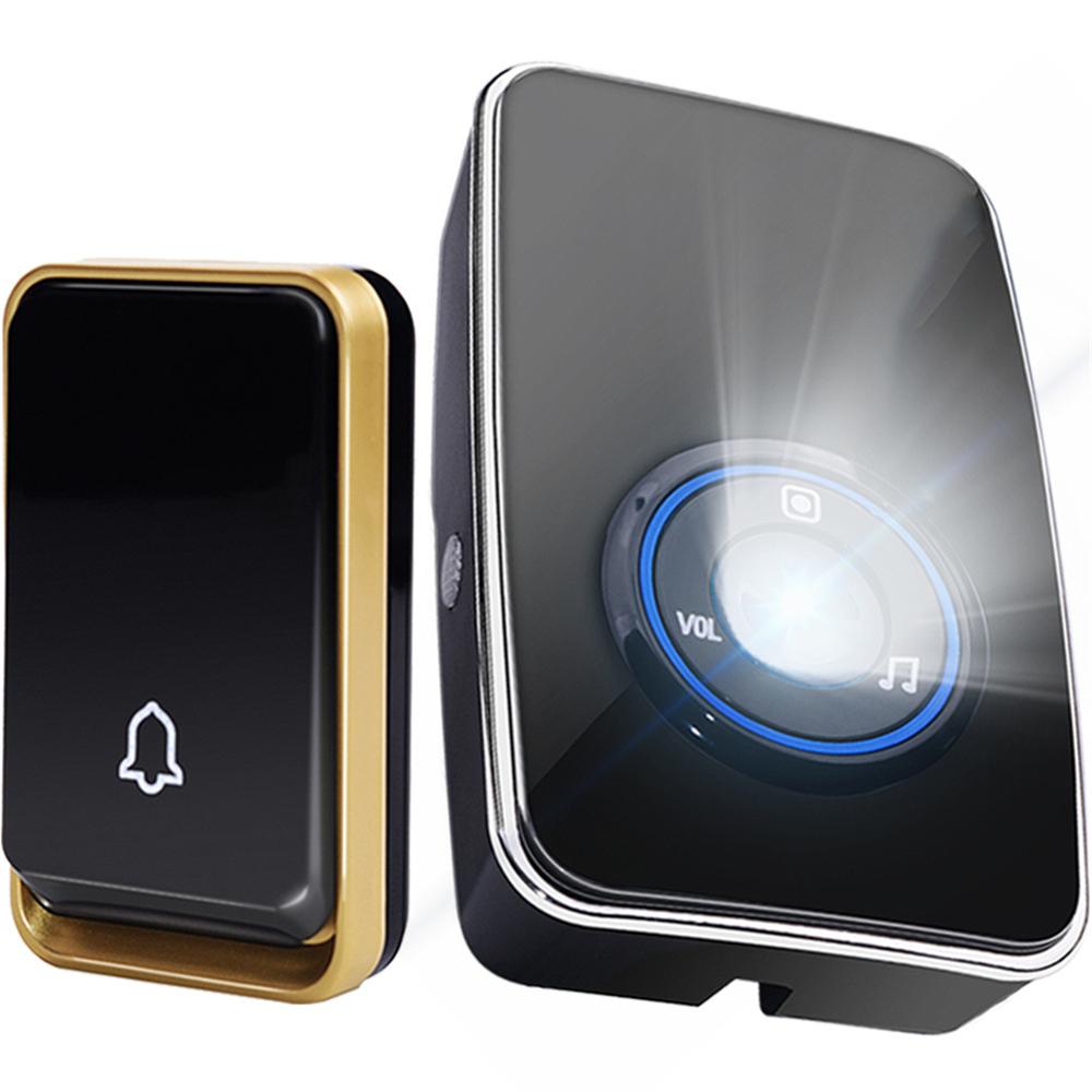 wireless doorbell no battery smart doorbell EU US UK Plug Water proof Remote Door Bell 150m remote doorbell: US plug
