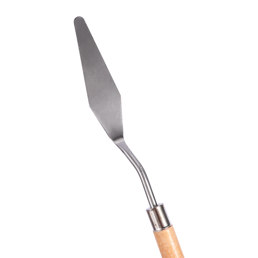 Oil Painting Tools Handheld Stainless Steel Artist Oil Painting Palette Wipe Paint Art 5 Shapes Optional