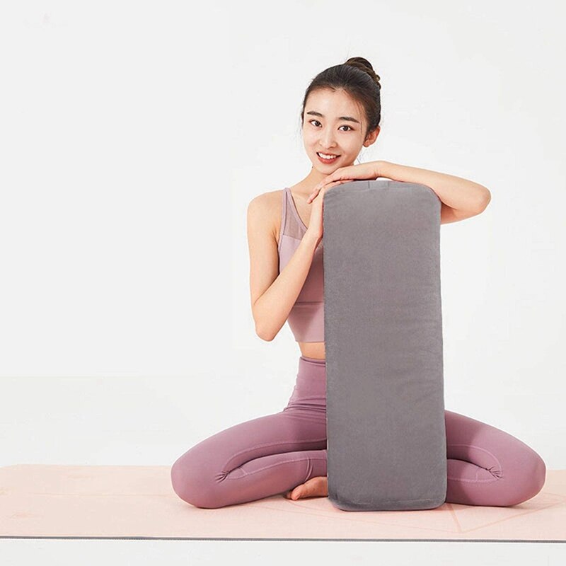 Yoga-bolsterkissen für meditation und unterstützung – rechteckiges yogakissen – yoga-zubehör aus maschinenwaschbarem material
