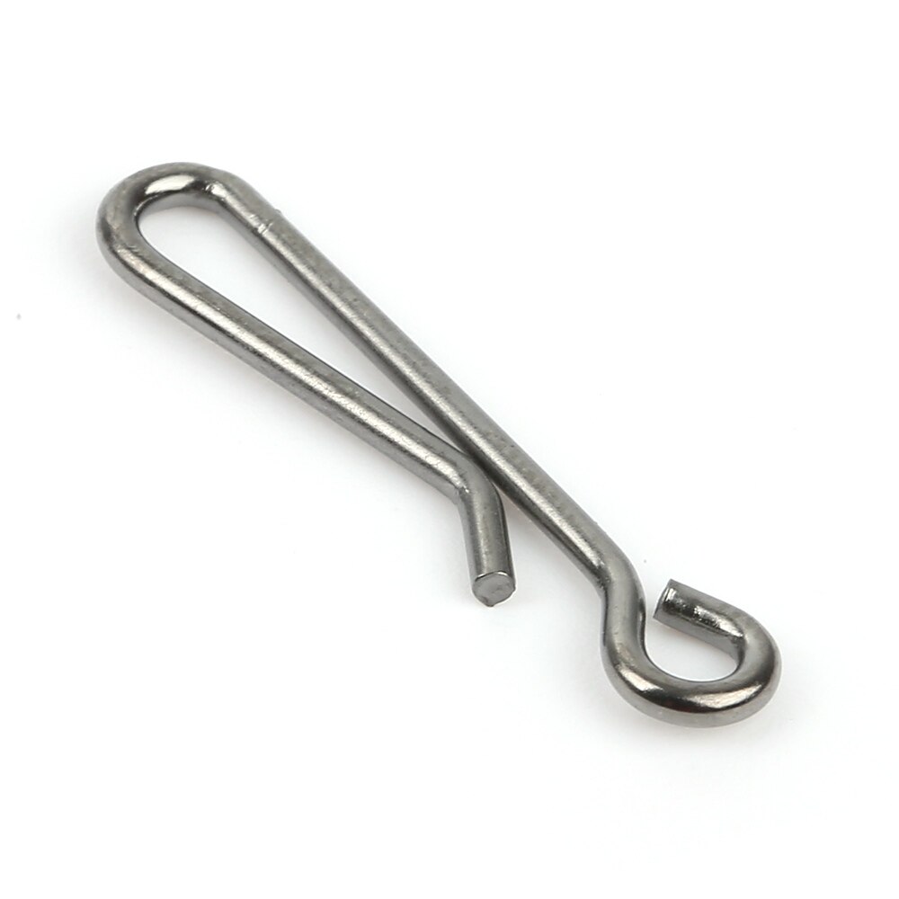 50pcs Swivels Rolling Swivel Interlock Snap Hook Lure Connector Terminal Tackle Swivel Fishihooks Device