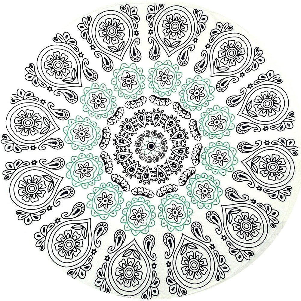 Mandala Ronde Tapestry Zomer Strand Picknick Gooien Tapijt Deken Bohemen Matten Handdoeken Badhanddoeken: 3
