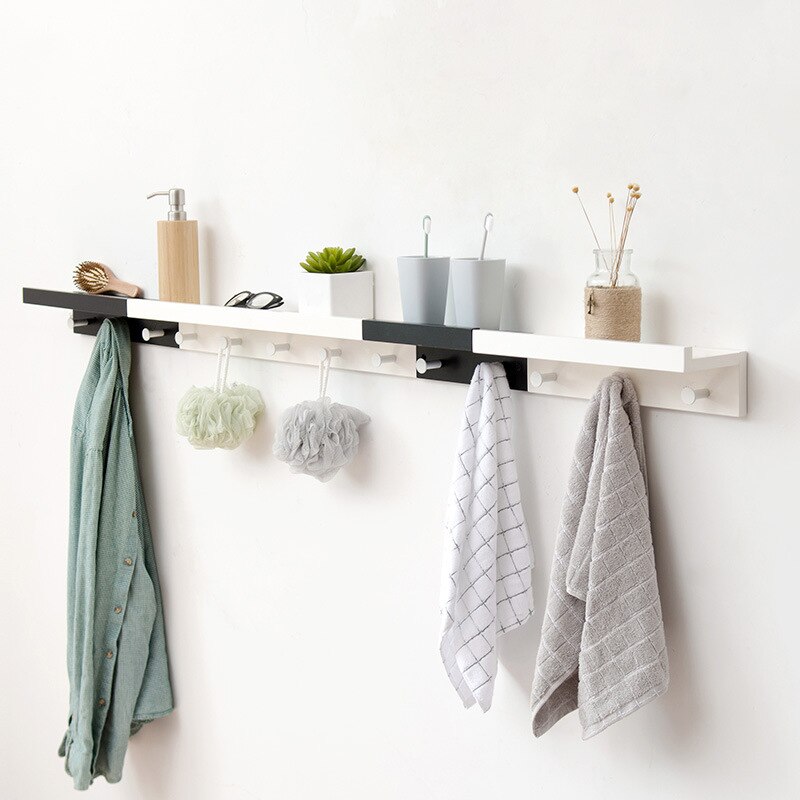 Nordic Houten Muur Haak Display Rack Muur Opknoping Kapstok Veranda Muur Creatieve Home Decoratie Jas Hoed Muur Plank