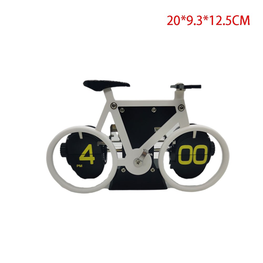 Flip Clock Retro Scale Digital Stand Auto Flip Desk Table Clock Reloj Mesa Despertador Flip Internal Gear Operated Quartz Clock: D