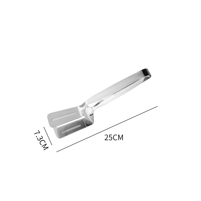 304 Edelstahl Gezackten Steak Clips Grill Lebensmittel Zange Brot Ei Dreher Pizza Spachtel Für Heimat Küche Kochen Werkzeuge: 3