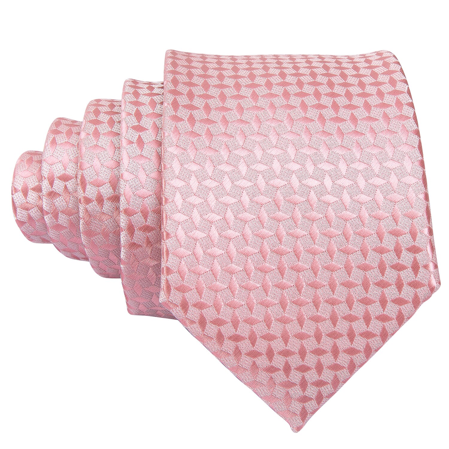 Cravates de luxe corail rose 100% soie pour hommes, de mariage, ensembles Hanky pour marié d'affaires, nouvelle