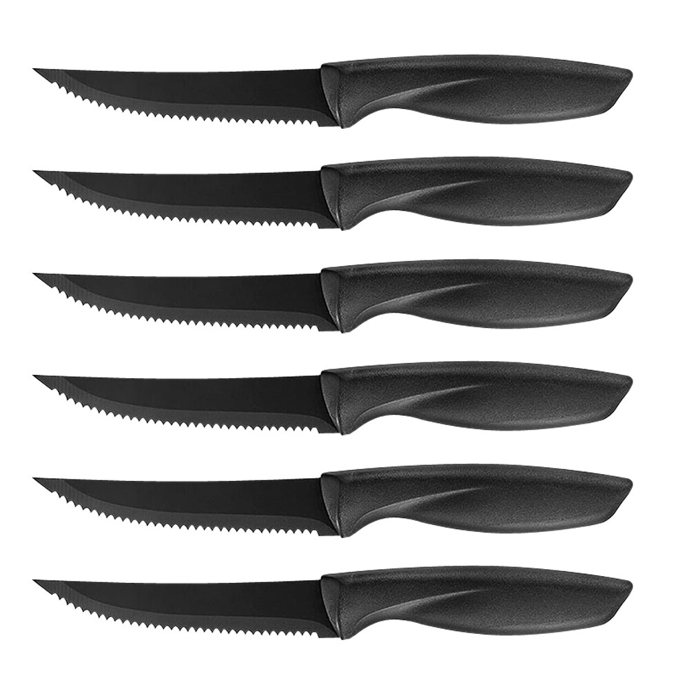 RZD cuchillo para carne de 4,5 pulgadas, juego de cubiertos de acero inoxidable para Chef, filo dentado, herramienta de vajilla para comida occidental