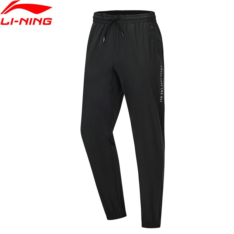 Li-Ning Men's Wade Series Sweatpants - Regular Fit, Pockets, Drawstring, 86% Polyester, 14% Spandex