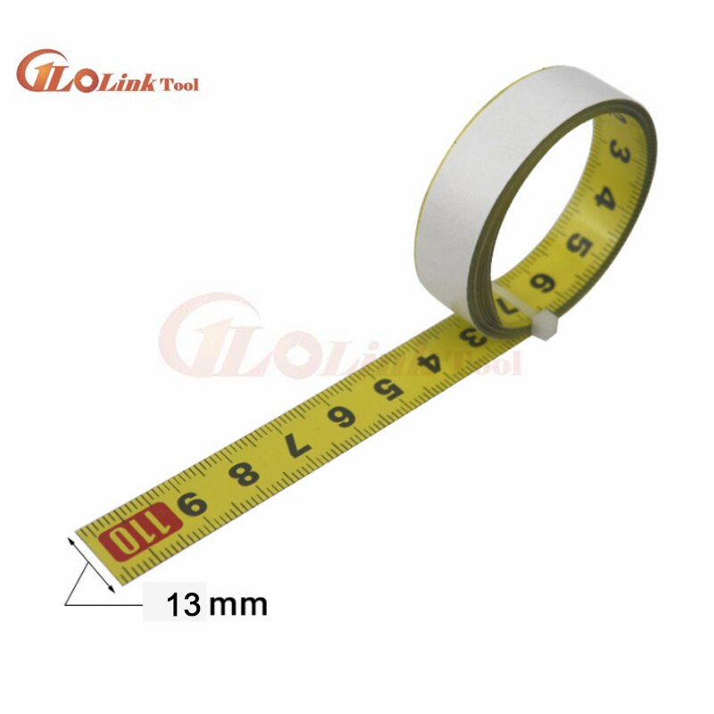 Cinta métrica de inglete de acero, regla de escala autoadhesiva de 0,5 pulgadas, cinta de 1-5M para enrutador Sierra de mesa, herramientas de medición de pista en T