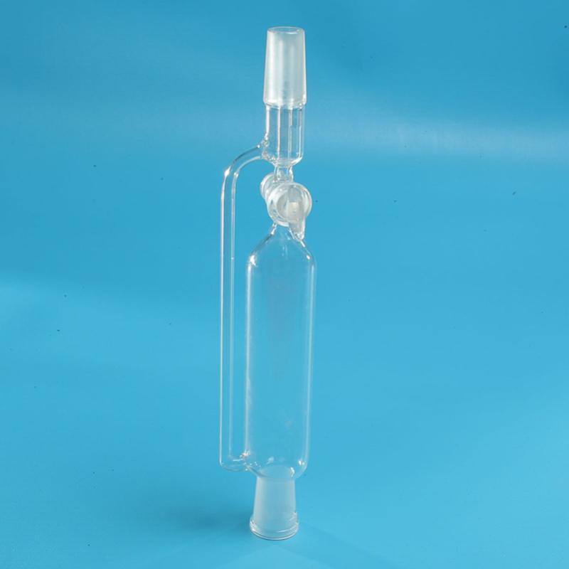 Embudo de separación de vidrio 125ml 24/40, separación de presión, cristalería de ecualización, División de Laboratorio transparente