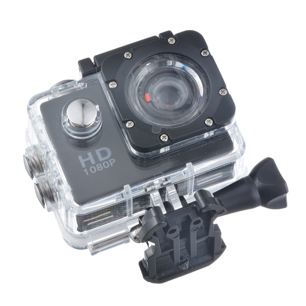 Owgyml udendørs sport action mini kamera vandtæt cam screen farve vandafvisende videoovervågning undersøisk kamera: Sort