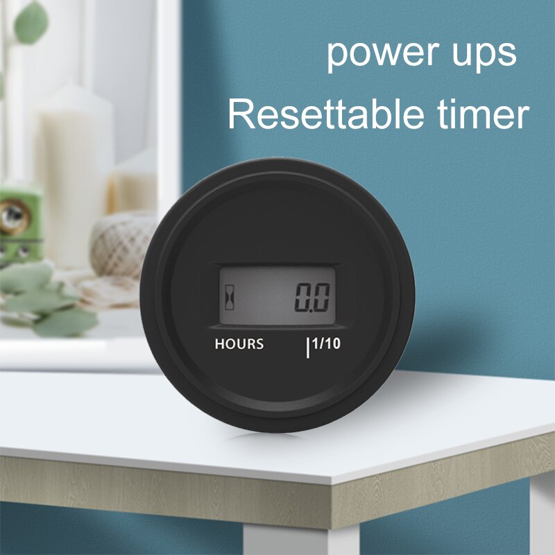 Resettable timer Accumulator hour Air Compressor Resettable timer Dehumidifier Power on resettable timer LCD