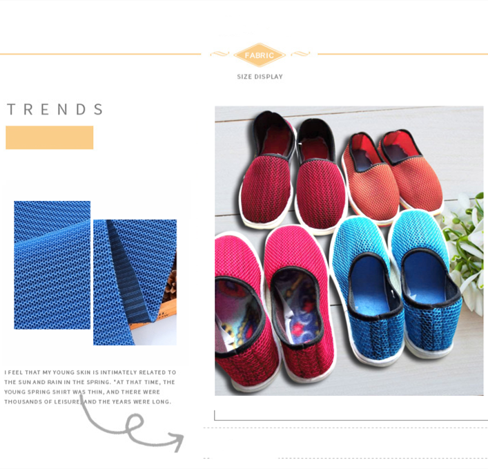 1 Meter Spacer Mesh Fabrics For Shoes Bags PET Hygrolon Thick Breathable 150cm Wide 3mm Thickness