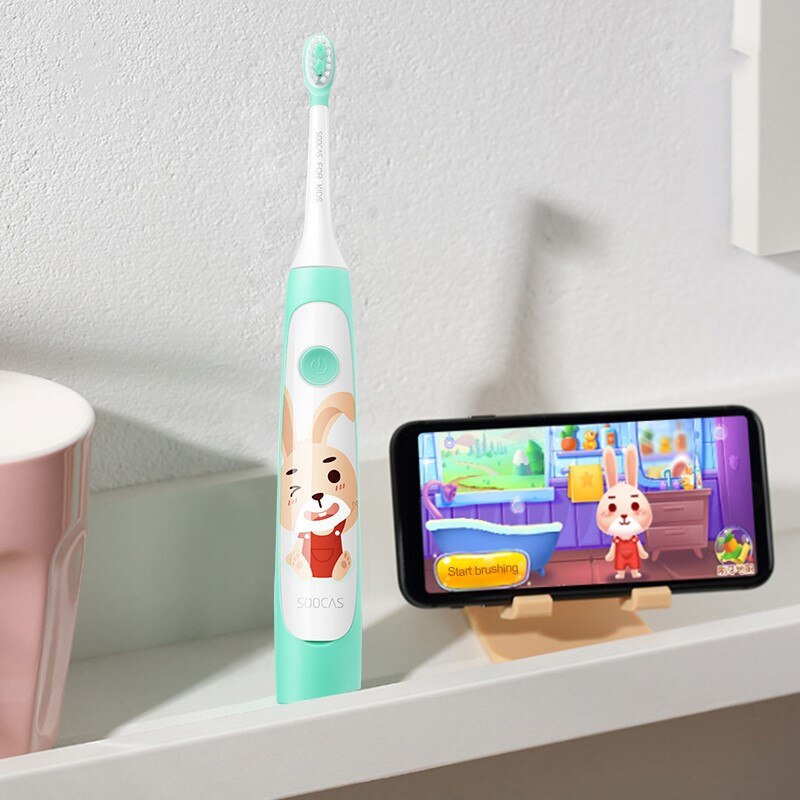 Crianças escova de dentes elétrica para xiaomi mijia sonic escova de dentes criança miúdo automático carregamento sem fio ipx7